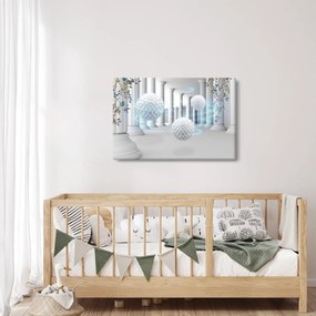 Abstraktný obraz v antickom štýle (90x60 cm)
