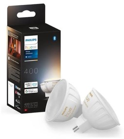 SADA 2x LED Stmievateľná žiarovka Philips Hue WA GU5,3/MR16/5,1W/12V 2200-6500K 8719514491588