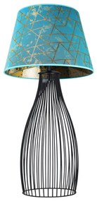 Stolová lampa WERONA, 1x textilné tienidlo (výber zo 6 farieb)