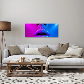 Obraz farebných pier (120x50 cm)