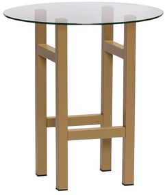 Okrúhly odkladací stolík so sklenenou doskou ø 40 cm Elevate – Hübsch