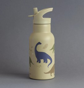 A Little Lovely Company - antikorová fľaša na pitie, 350 ml - dinosaury