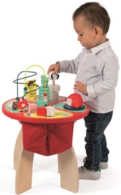 Drevený hrací stolík s aktivitami na jemnú motoriku Baby Forest