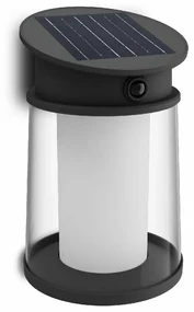 Philips Juda UltraEfficient solárne LED svietidloso senzorom čierne, 3,2 W, 500 lm, 2700 K