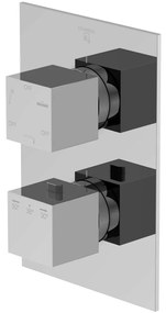 STEINBERG 160 termostat s podomietkovou inštaláciou, s uzatváracím a prepínacím ventilom, pre 3 výstupy, chróm, 16041233
