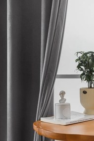 Zatemňovacie závesy VELVET svetlosivé 140x250 cm (2 ks), riasiaca páska