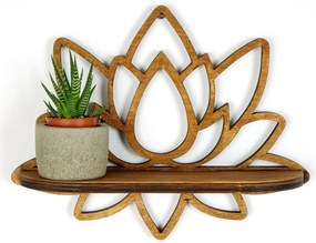 Polica v prírodnej farbe 33 cm Lotus – Kalune Design