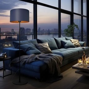 Stojacia lampa ARDEN 1xE27/60W/230V fialová/zlatá