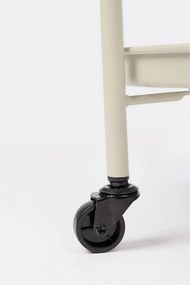 Oceľový servírovací stolík na kolieskach ø 44,5 cm Austin – Yes Everyday
