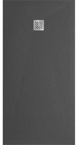 Mexen Stone+, obdĺžniková vanička z minerálneho kompozitu 180 x 100 cm, antracitová, 44711018