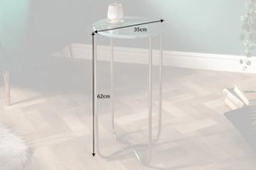 Príručný stolík Noble I 35cm mramor zelené zlato