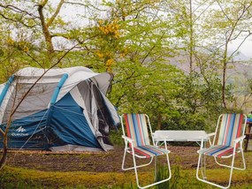 Verk 14414 Turistické skladacie kreslo oranžovo modré