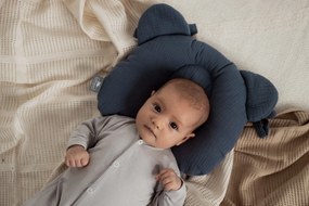 Mušelínový fixačný vankúš SVETLO ZELENÝ pre bábätko