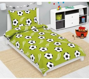 Bellatex Bavlnené obliečky Junior Futbal, 140 x 200 cm, 70 x 90 cm