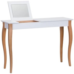 Biely toaletný stolík so zrkadlom Ragaba Dressing Table, dĺžka 105 cm