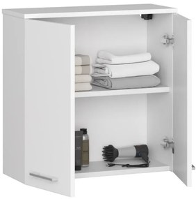 Kúpeľňová skrinka FIN W 60 cm 2D biela