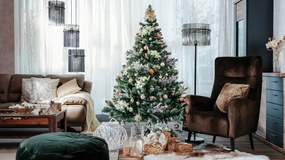 Závesné stropné osvetlenie Gorley 47 cm, sklenené tyčinky