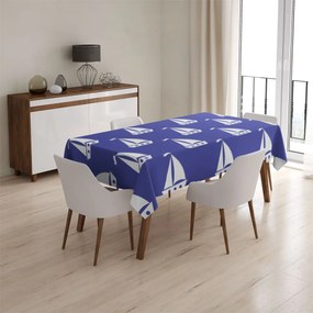 Sablio Obrus Biele lode - 130x130 cm