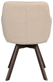 Béžové čalúnené jedálenské kreslá v súprave 2 ks Alison – Rowico