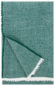 Vlnená deka Sara 140x180, smrkovo zelená