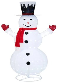 Vianočný snehuliak s 200 studenými LED svetlami | 180 cm