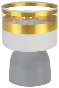 Stolová lampa INTENSE GOLD, 1x textilné tienidlo (výber zo 6 farieb), (výber z 3 farieb konštrukcie)