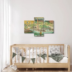 Obraz - Childe Hassam, Oyster Sloop, Cos Cob, reprodukcia (90x60 cm)