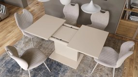 ASTON MINI Béžová (šampanská) - rozkladací stôl so zdvíhacou doskou