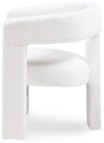 Designové křeslo LORY boucle krémové