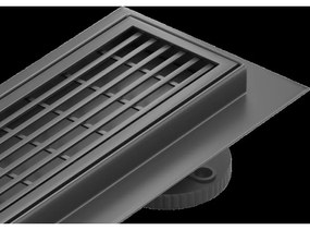 Mexen Flat M33 odtokový žľab 90 cm, čierna - 1733090-15