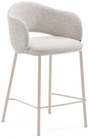 Barová stolička slonovinová (výška sedadla 65 cm) Maina – Kave Home