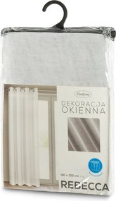 ZÁCLONA NA KRÚŽKOCH REBECCA 140X250 CM BIELA