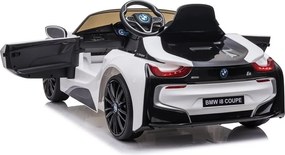 LEAN CARS Elektrické autíčko BMW i8 Coupé, biele