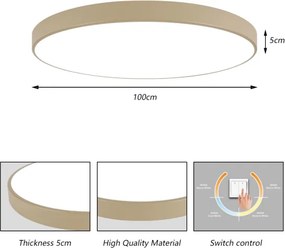 Brilagi-LED Stropné svietidlo POOL LED/128W/230V 3000/4500/6000K pr. 100 cm béžové