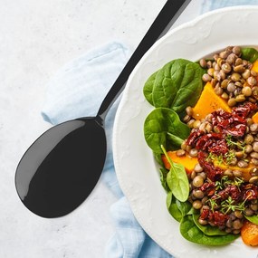 Šalátový príbor z nehrdzavejúcej ocele Black – Orion