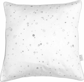 Saténovo bavlnený vankúš šedej škvrny 40x40cm