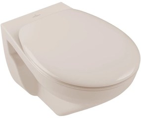 VILLEROY &amp; BOCH O.novo závesné WC s hlbokým splachovaním bez vnútorného okraja, 360 x 540 mm, Pergamon, s povrchom CeramicPlus, 7682R0R3