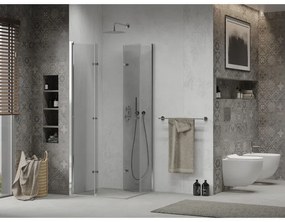Mexen Lima Duo sprchovací kút 70 x 70 cm, 6mm sklo, číre sklo / chrómový profil, 856-070-070-02-00