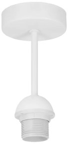 Prisadený luster BORHO 1xE27/60W/230V biela/juta