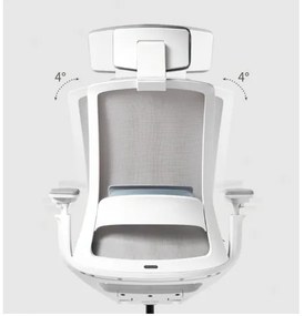 Kancelárska ergonomická stolička ROLY — sieť, látka, čierna / viac farieb Červená