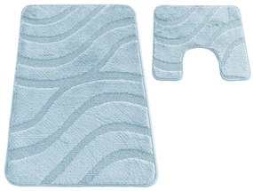 Sada kúpeľňových koberčekov Montana Symphony Baby Blue