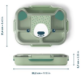 monbento Desiatový box Monbento Wonder Green Bear 950 ml