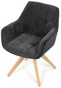 Sada jedálenských stoličiek HC-D7180 GREY2, 2 ks