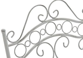 Kovová stolička skladacia Indra - Biela antik