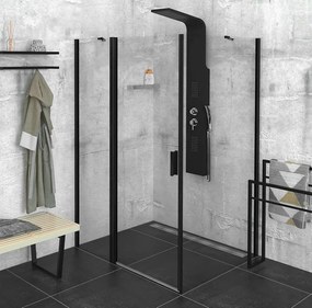Polysan Polysan, Zoom Line Black obdĺžniková sprchová zástena 1300x800mm L/P varianta, ZL1313BZL3280B