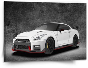 Sablio Obraz Nissan GTR 35 Sivý - 150x110 cm