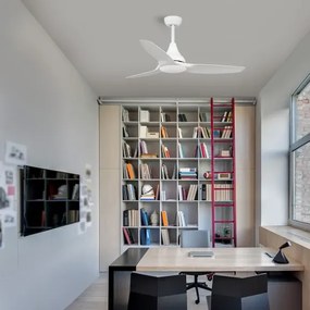 Stropný ventilátor Samoa 12.2 biele s diaľkovým ovládaním