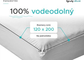 Nepriepustný froté chránič matraca GUARD 120 x 200 cm