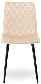 Jedálenská stolička DEXTER zamatová, béžová