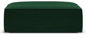Tmavozelená zamatová podnožka Vanda – Mazzini Sofas